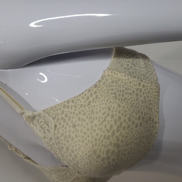 Maiden Form No Wire Push-Up Off-White Cheetah Print Bra Size 36B - Picture 5 of 8